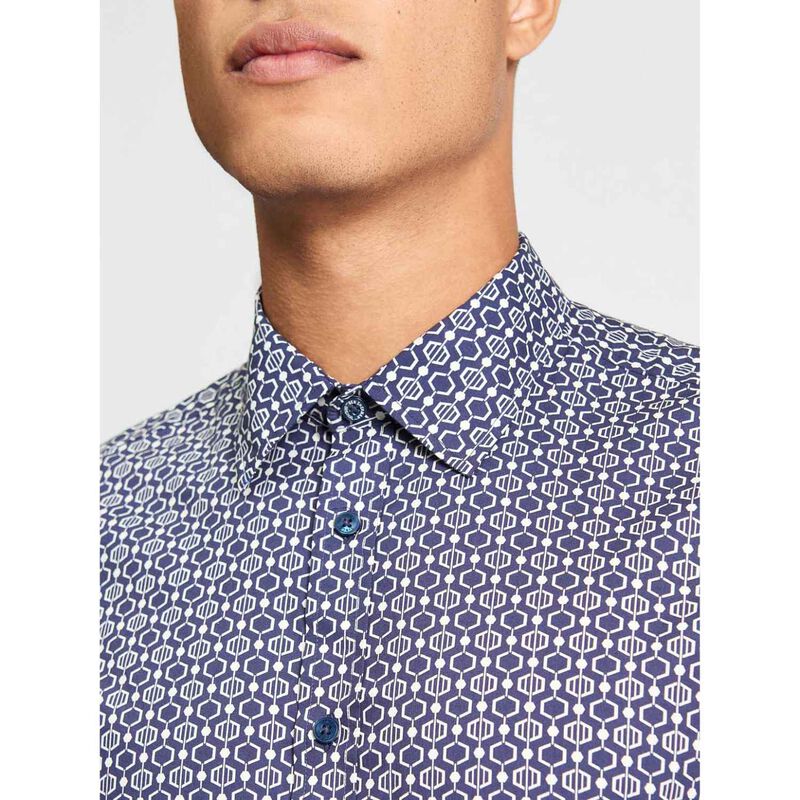 Ben Sherman Mono Geo Print Shirt image number 2
